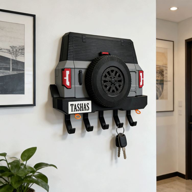 Personalized Car Shaped Key Holder Unique Gift for Racers and Racing Lovers