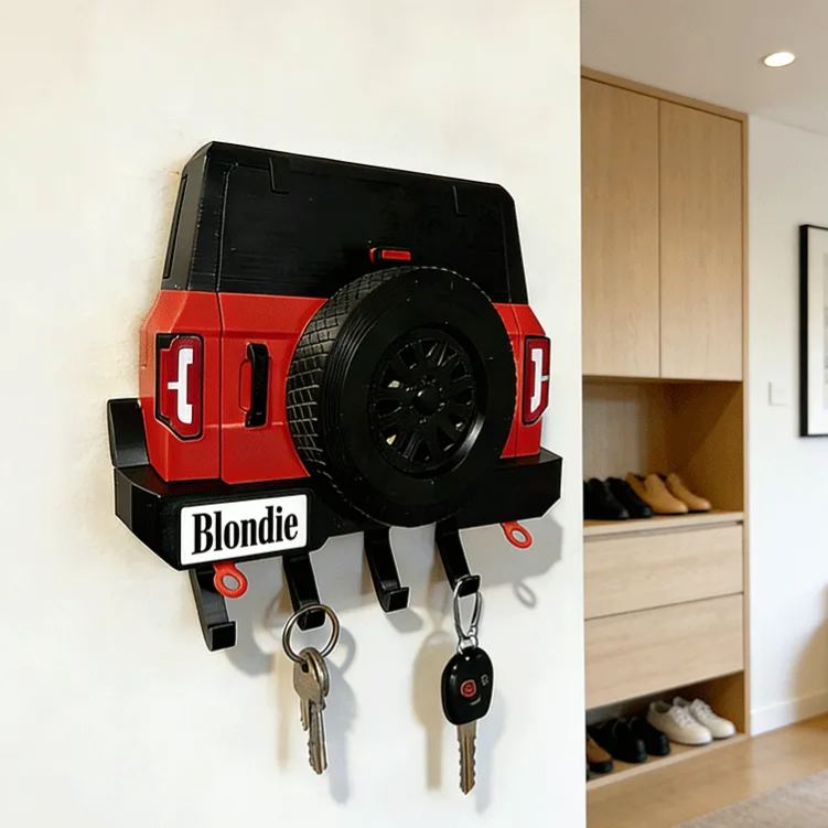 Personalized Car Shaped Key Holder Unique Gift for Racers and Racing Lovers