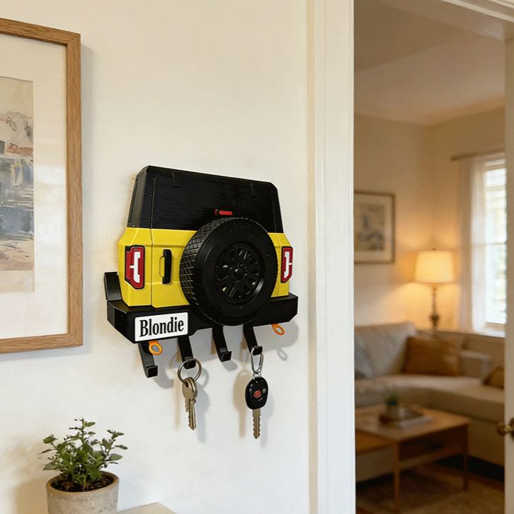 Personalized Car Shaped Key Holder Unique Gift for Racers and Racing Lovers