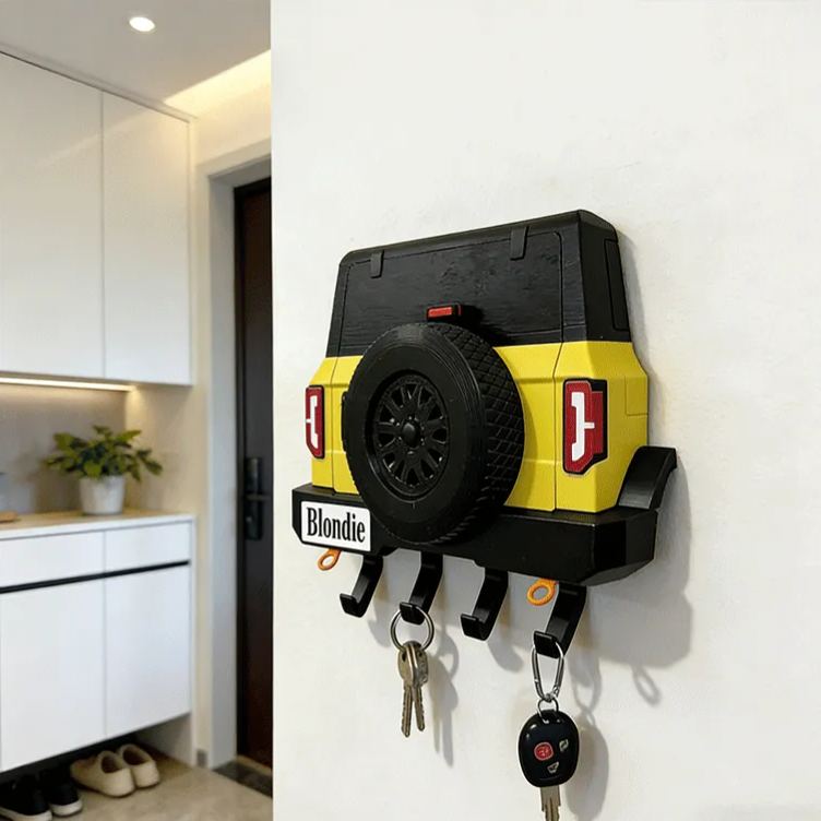 Personalized Car Shaped Key Holder Unique Gift for Racers and Racing Lovers