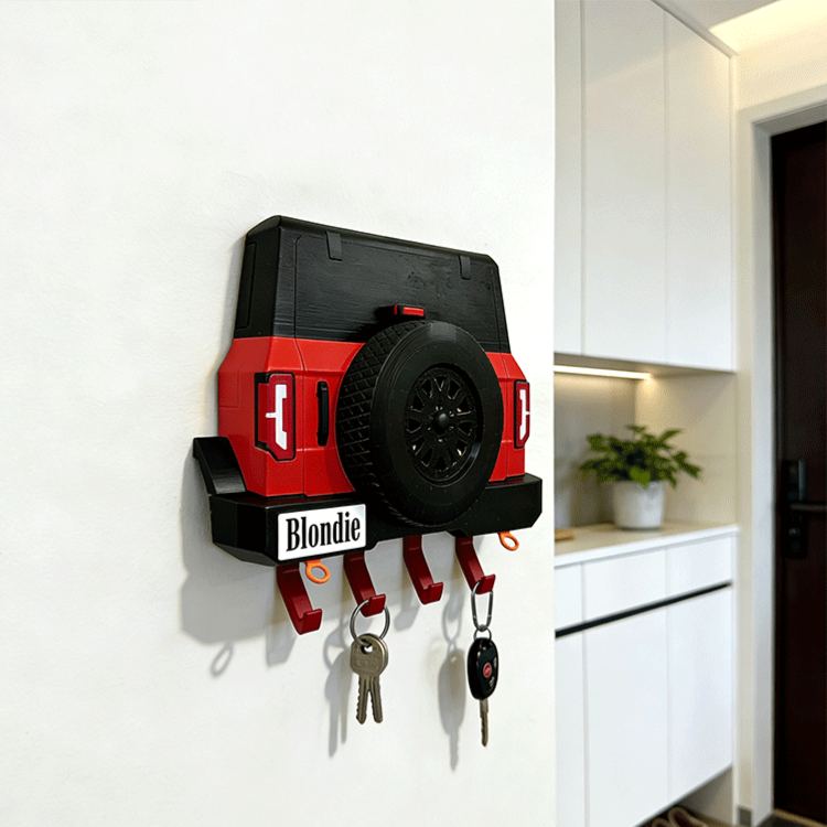 Personalized Car Shaped Key Holder Unique Gift for Racers and Racing Lovers