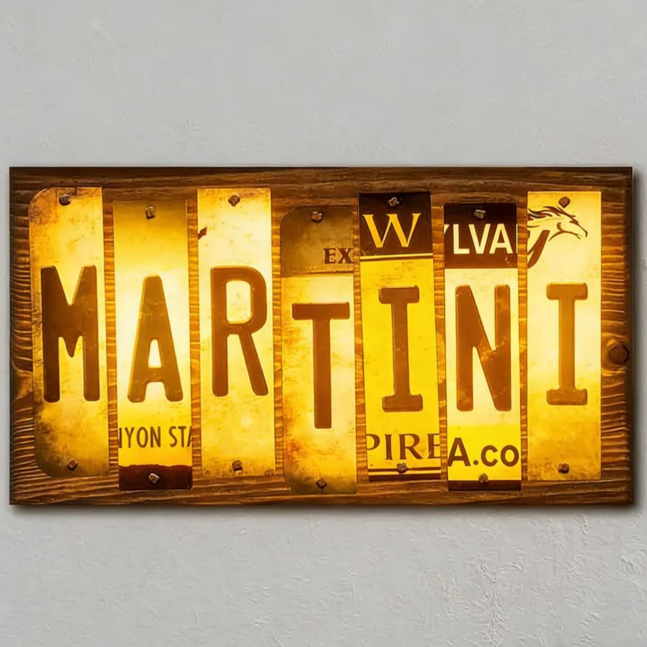 Personalized License Plate Wall Art Unique Gift for Car Enthusiasts