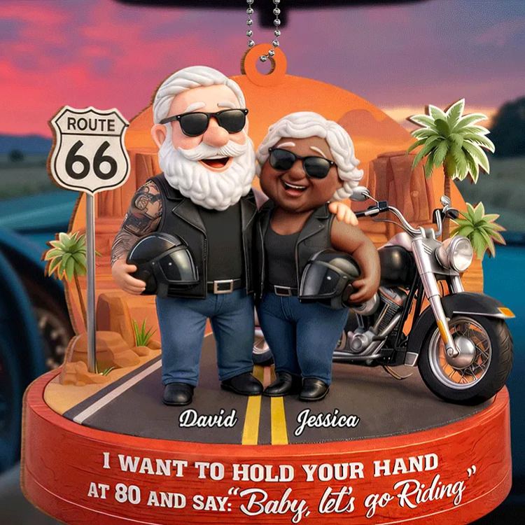 Personalized Motorcycle Acrylic Keychain Custom Name Motorcycles Couple Anniversary Birthday Gift for Biker Couple