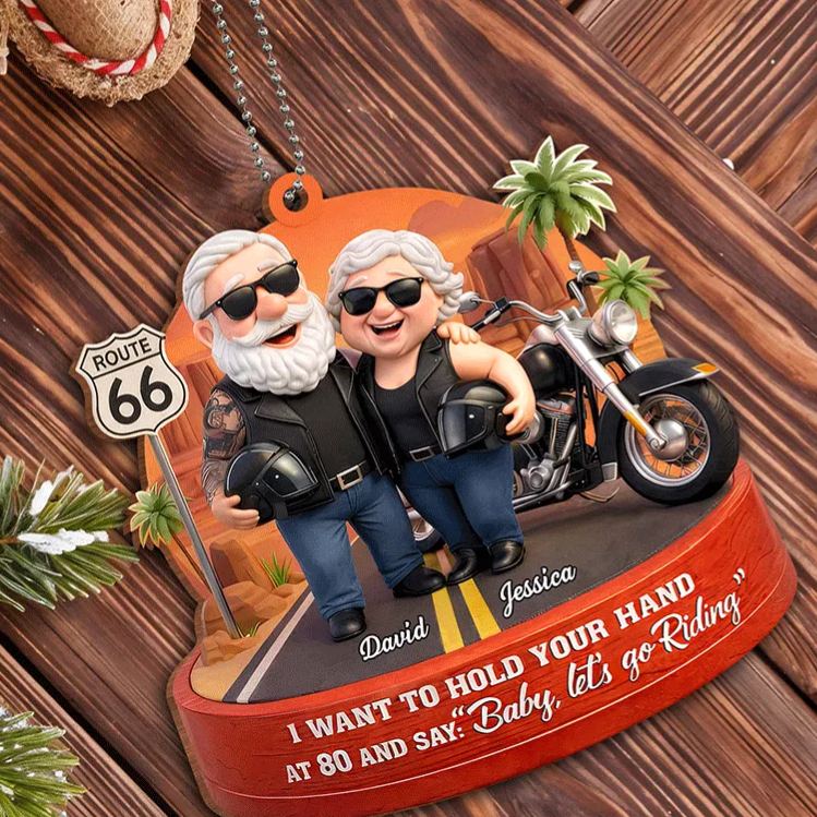 Personalized Motorcycle Acrylic Keychain Custom Name Motorcycles Couple Anniversary Birthday Gift for Biker Couple
