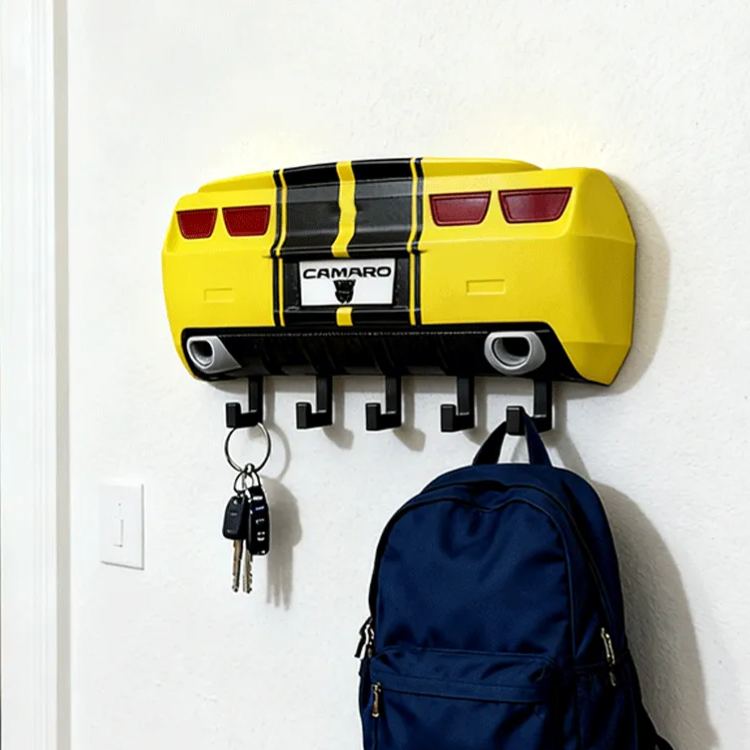 Personalized Bumblebee Camaro Inspired Key Holder Unique Gift for Racers and Racing Lovers