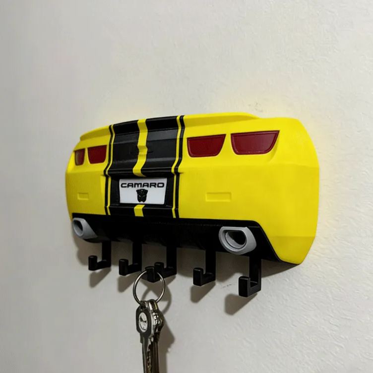 Personalized Bumblebee Camaro Inspired Key Holder Unique Gift for Racers and Racing Lovers