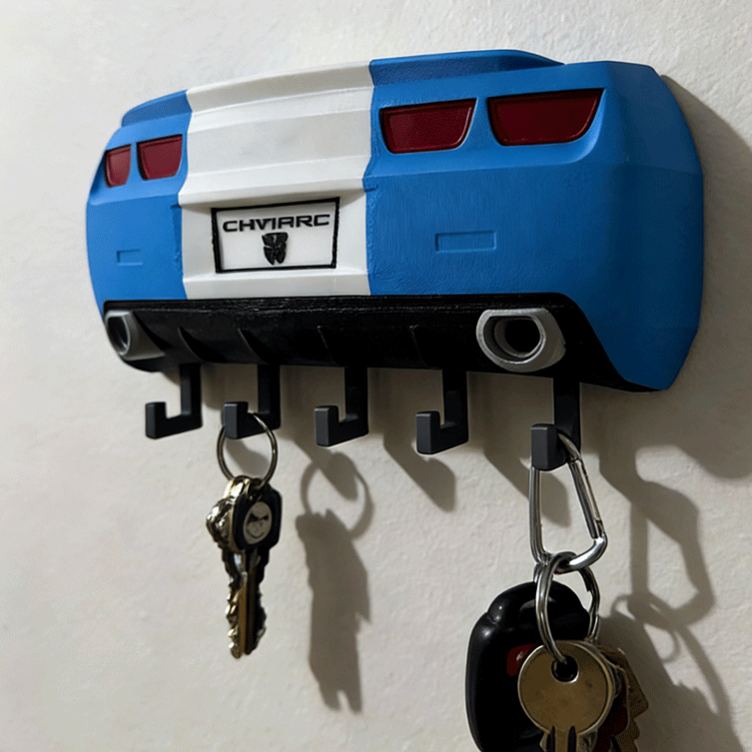Personalized Bumblebee Camaro Inspired Key Holder Unique Gift for Racers and Racing Lovers