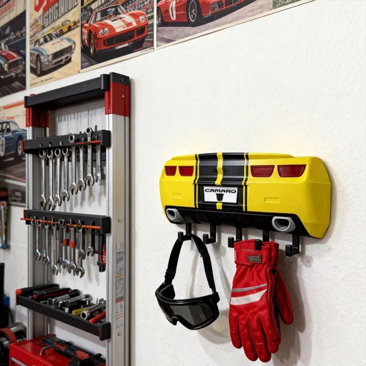 Personalized Bumblebee Camaro Inspired Key Holder Unique Gift for Racers and Racing Lovers