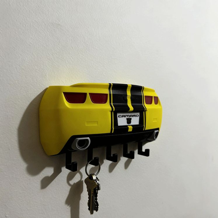 Personalized Bumblebee Camaro Inspired Key Holder Unique Gift for Racers and Racing Lovers