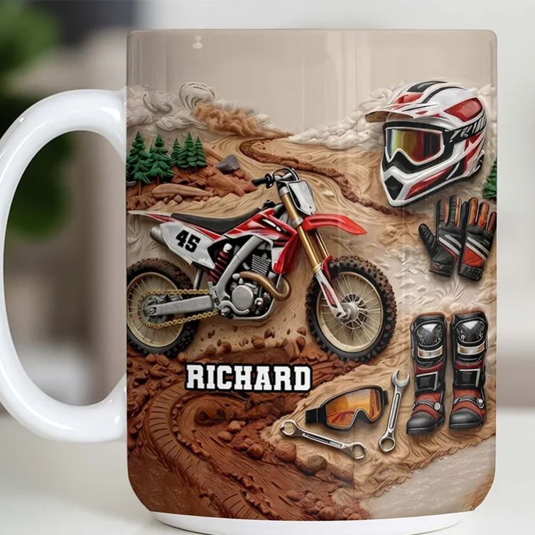 Personalized Your Passion Coffee Mug Gift for Motocross Riders