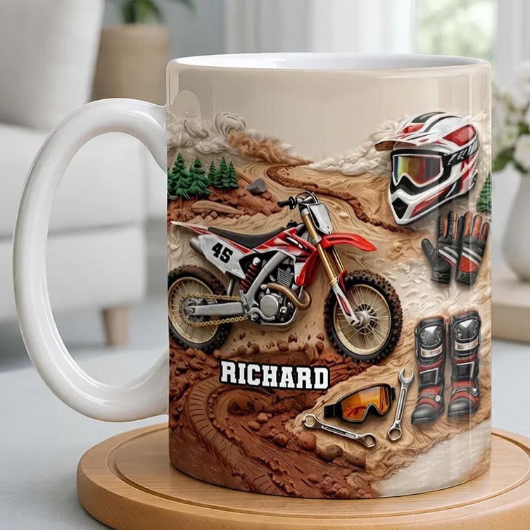 Personalized Your Passion Coffee Mug Gift for Motocross Riders