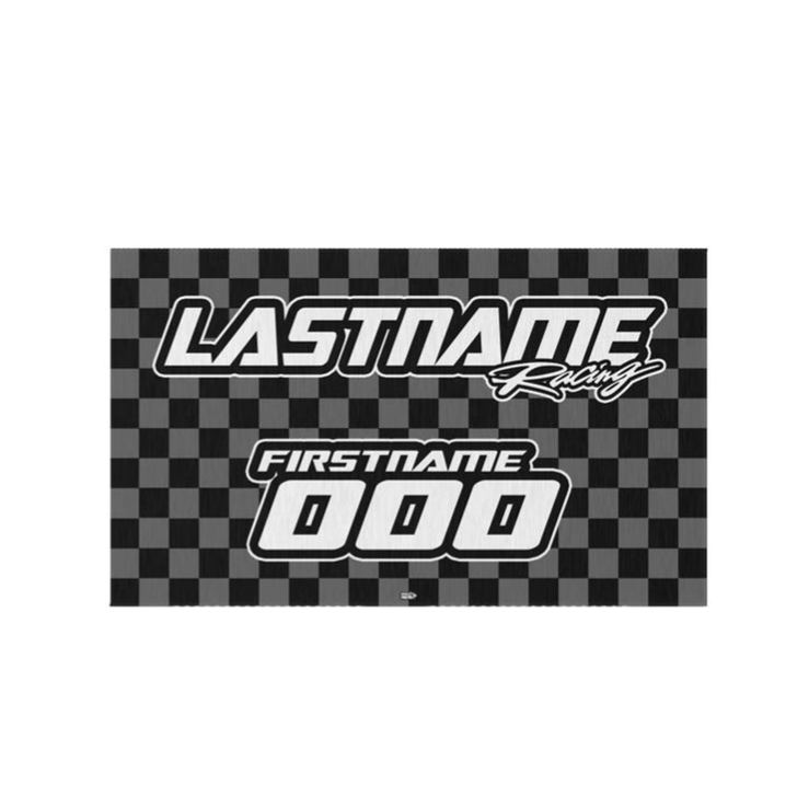 Personalized Racing Gifts Custom Name and Number Outdoor Rug Motocross Dirt Bike MX Camper Mat Racing Garage Door Mat