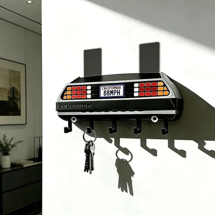 Personalized Timeline Machine KeyHanger Custom License Plate KeyHanger Unique Gift