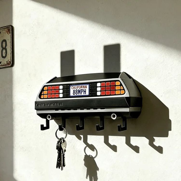 Personalized Timeline Machine KeyHanger Custom License Plate KeyHanger Unique Gift