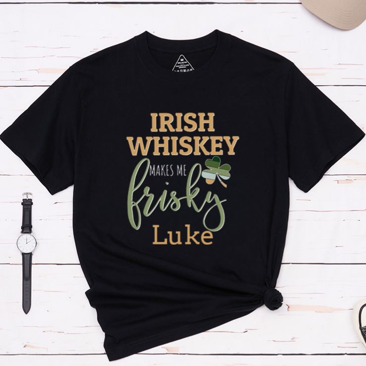 Personalized Irish Couple St. Patrick's Day Matching T-Shirt Shamrock Couple Shirt