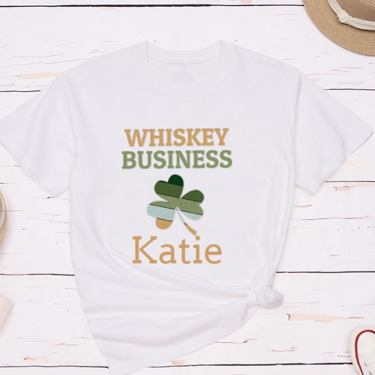 Personalized Irish Couple St. Patrick's Day Matching T-Shirt Shamrock Couple Shirt