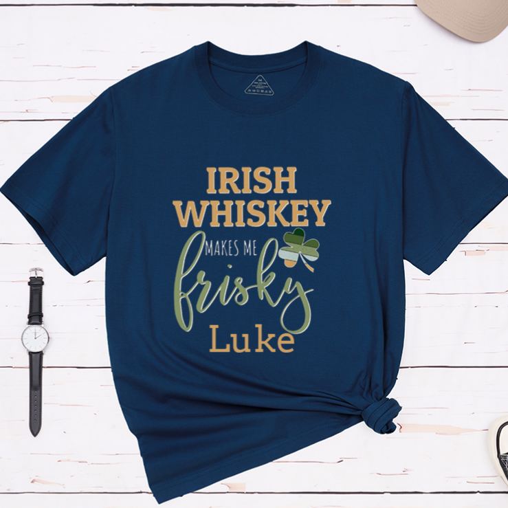 Personalized Irish Couple St. Patrick's Day Matching T-Shirt Shamrock Couple Shirt