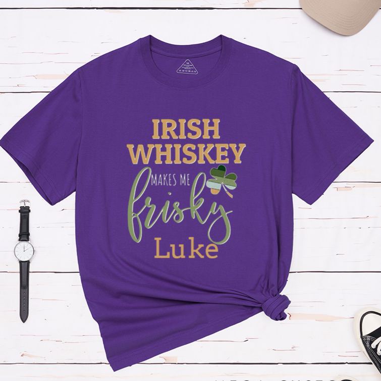 Personalized Irish Couple St. Patrick's Day Matching T-Shirt Shamrock Couple Shirt