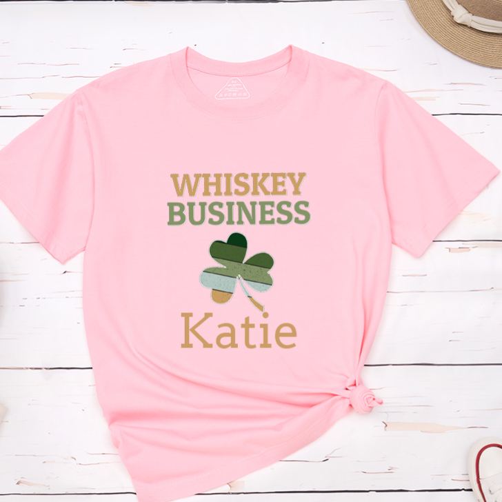 Personalized Irish Couple St. Patrick's Day Matching T-Shirt Shamrock Couple Shirt