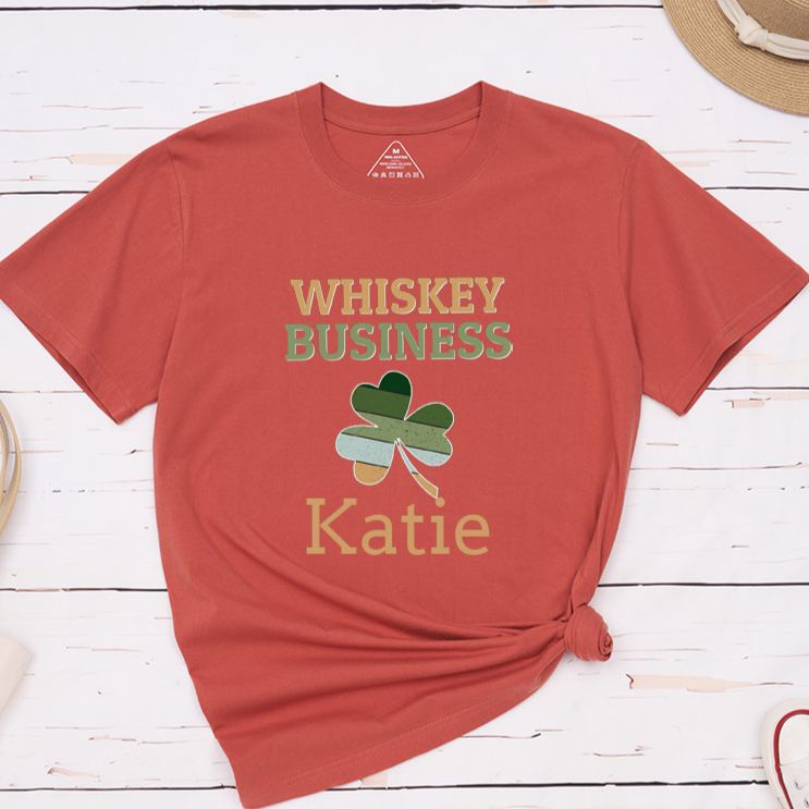 Personalized Irish Couple St. Patrick's Day Matching T-Shirt Shamrock Couple Shirt