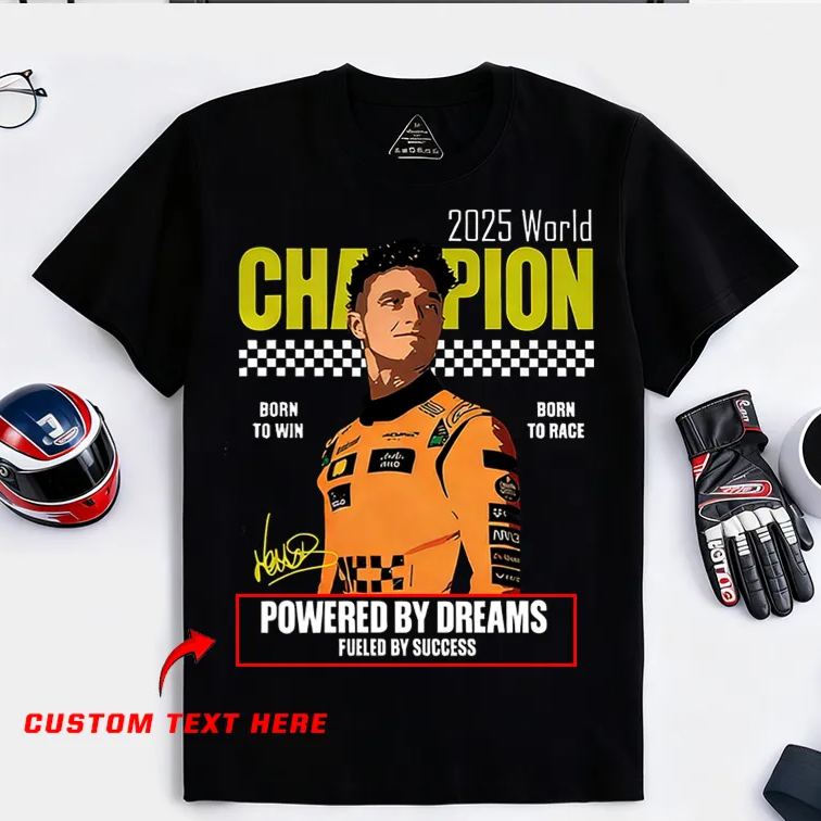 Personalized Racing Gifts Custom Text World Champion T Shirt Race Car Lover Short Sleeve Tee Motorsport Fan Gift