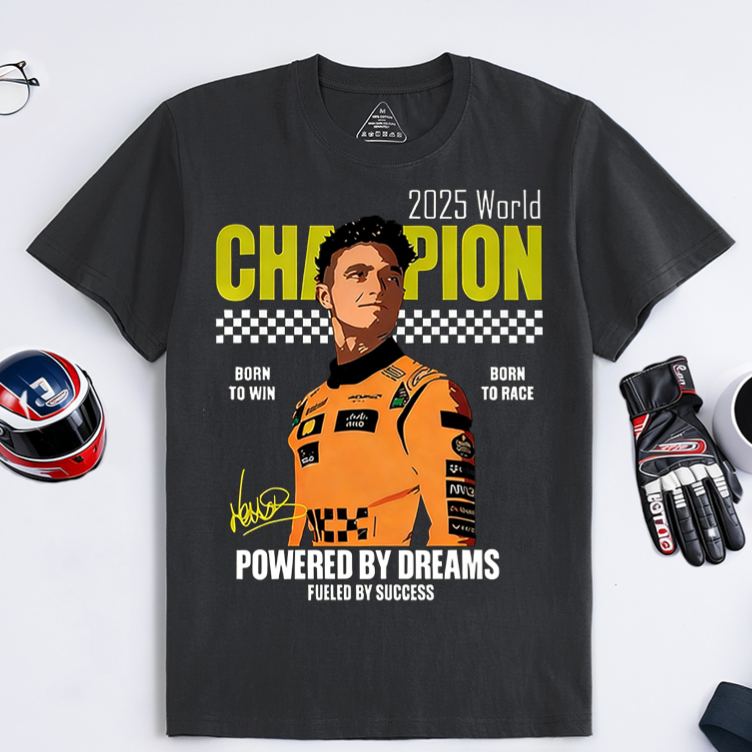 Personalized Racing Gifts Custom Text World Champion T Shirt Race Car Lover Short Sleeve Tee Motorsport Fan Gift
