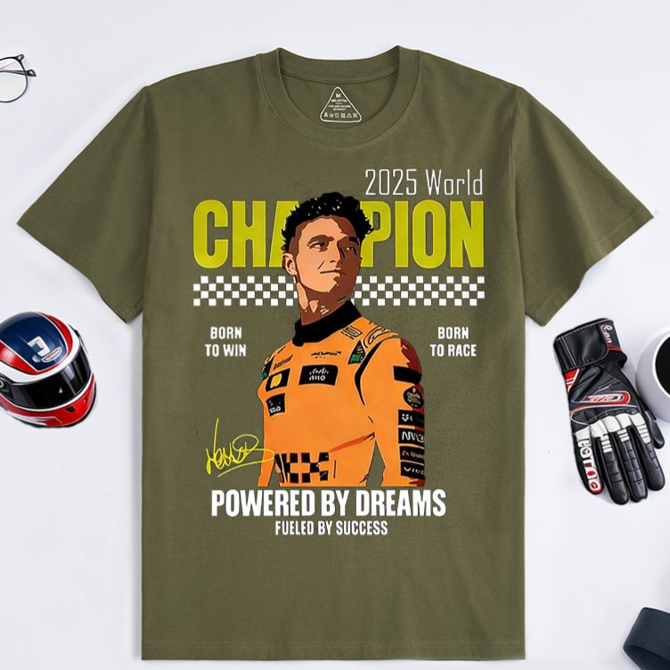 Personalized Racing Gifts Custom Text World Champion T Shirt Race Car Lover Short Sleeve Tee Motorsport Fan Gift