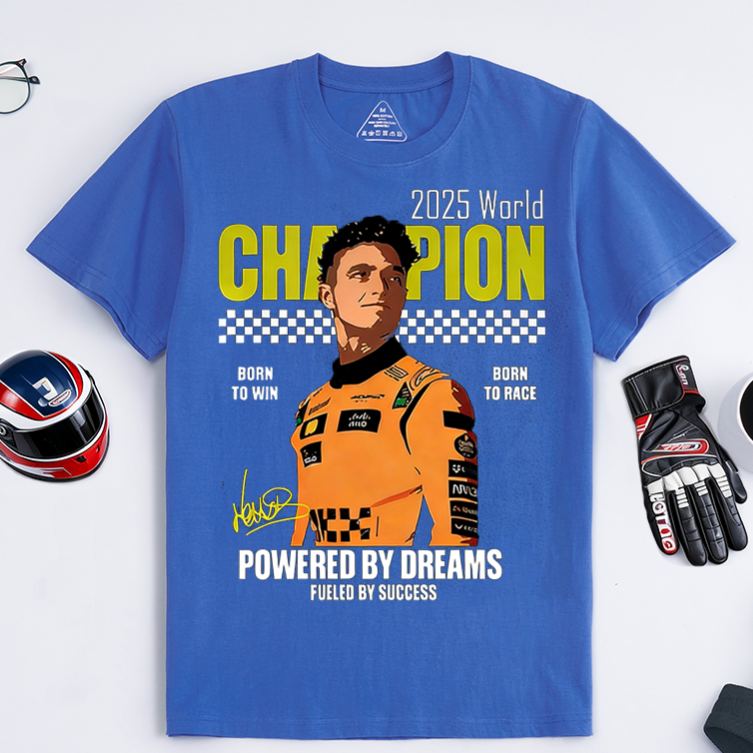 Personalized Racing Gifts Custom Text World Champion T Shirt Race Car Lover Short Sleeve Tee Motorsport Fan Gift