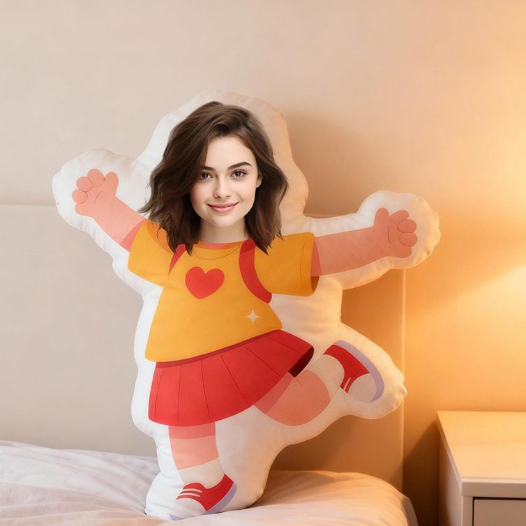 Personalized Funny Custom Face Photo Pillow for Couple for Girlfriend Boyfriend Valentine's Day Gift Christmas Gift for Husband Wife 