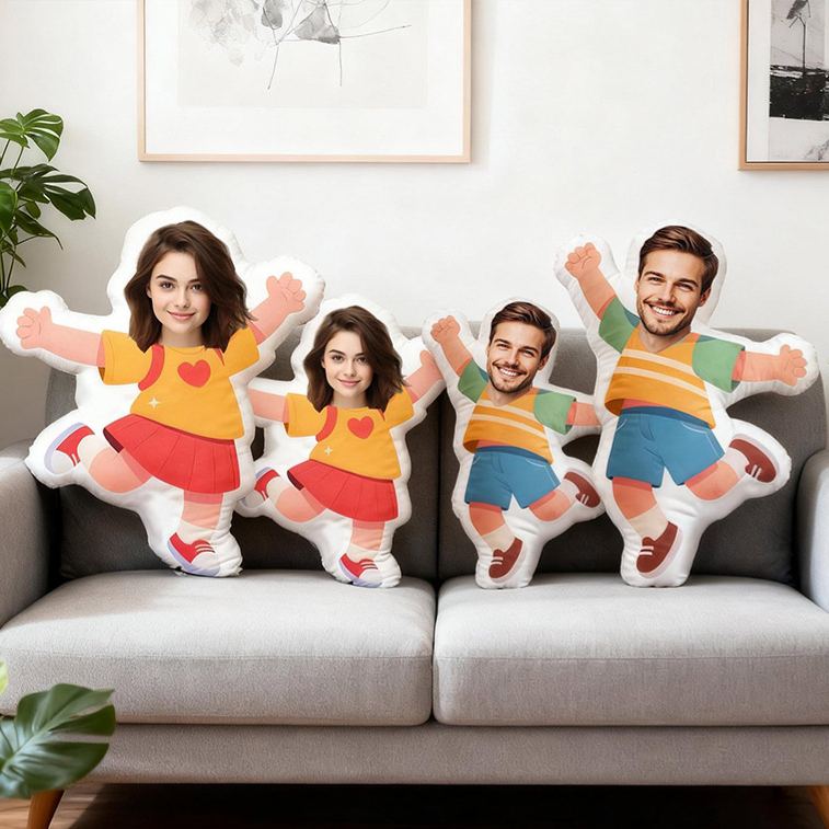 Personalized Funny Custom Face Photo Pillow for Couple for Girlfriend Boyfriend Valentine's Day Gift Christmas Gift for Husband Wife 