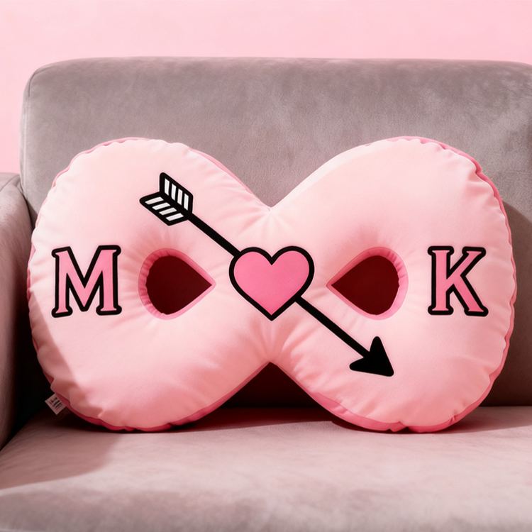 Personalized Infinity Love Pillow Couple Symbol of Endless Love Pillow Couple Christmas Gift Decor Anniversary Valentine's Gift Pillow