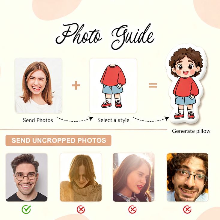 Personalized Wedding Bride Groom Face Photo Pillow Newlyweds Couple Doll Cushion Bridal Party Bachelorette Party Gift First Christmas Married Pillow