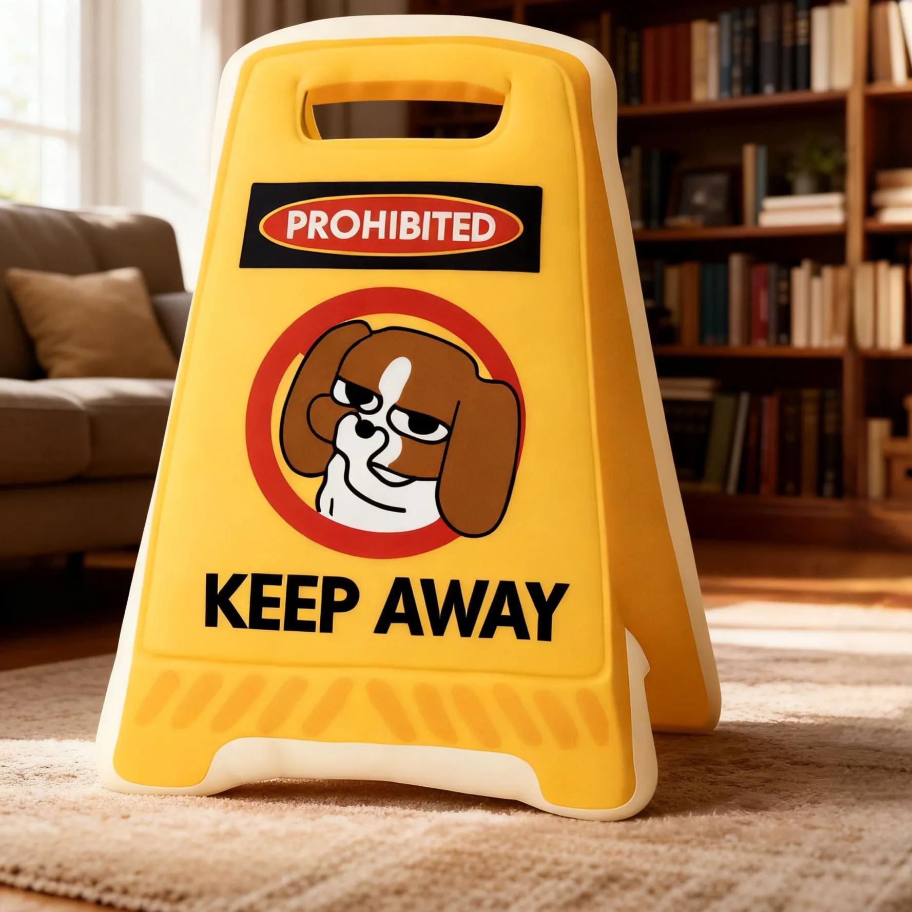 Personalized Quiet Please Dog Novelty Shaped Pillow Customizable Text Gift for Kids and Dog Lovers