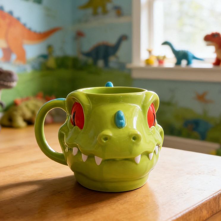 3D Adorable Dragon Style Cartoon Cup for Boys and Girls Birthday Gift Mug