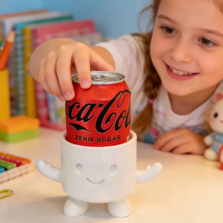 Funny Cartoon Shaped Creative Drink Accessory Cup Holder Pen holder 3d Printing