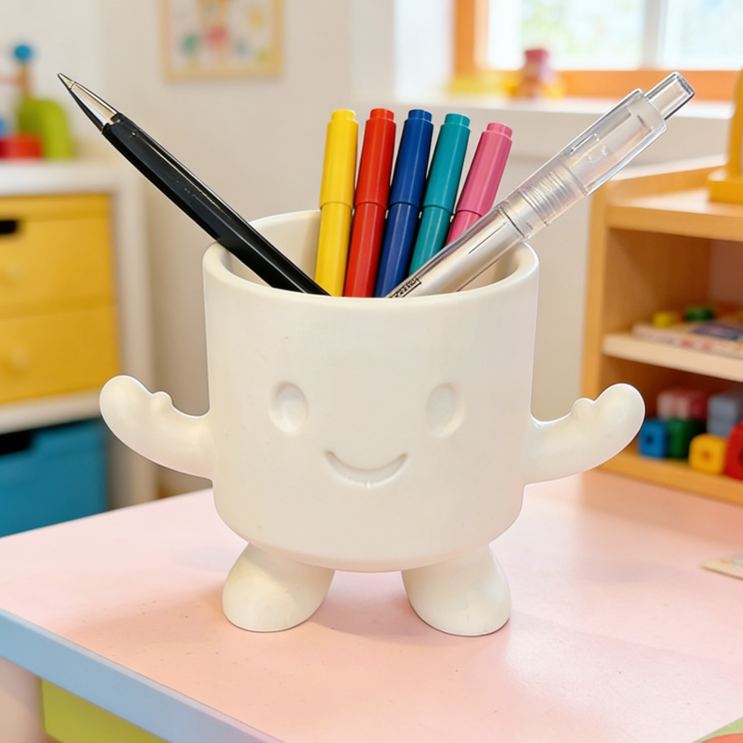 Funny Cartoon Shaped Creative Drink Accessory Cup Holder Pen holder 3d Printing