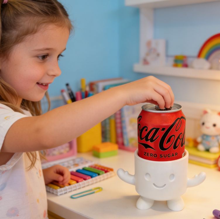 Funny Cartoon Shaped Creative Drink Accessory Cup Holder Pen holder 3d Printing