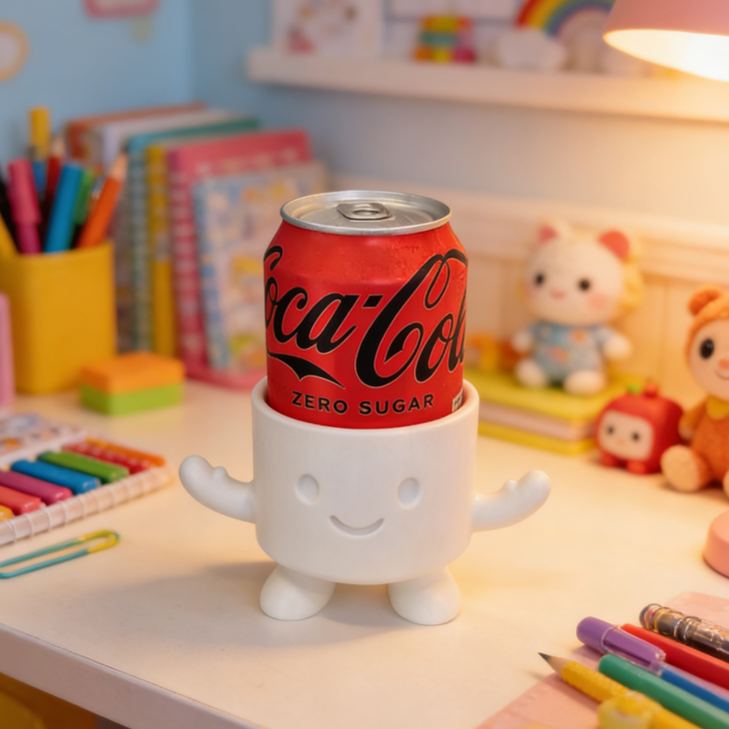 Funny Cartoon Shaped Creative Drink Accessory Cup Holder Pen holder 3d Printing