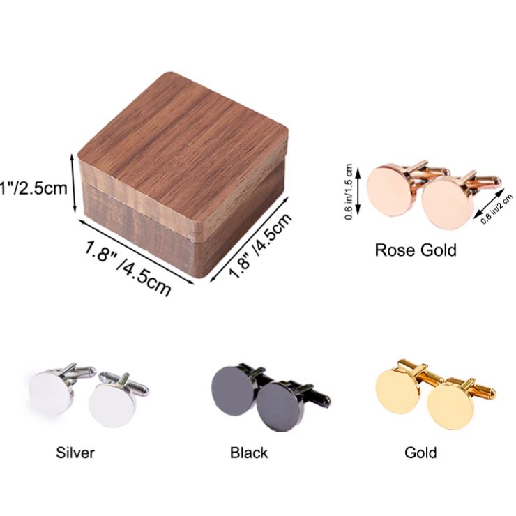 Personalized Groom Cufflinks Box Set Custom Wedding Party Accessories Cufflinks for Groom Engraved Cufflinks for Men Best Man Bachelor Gift