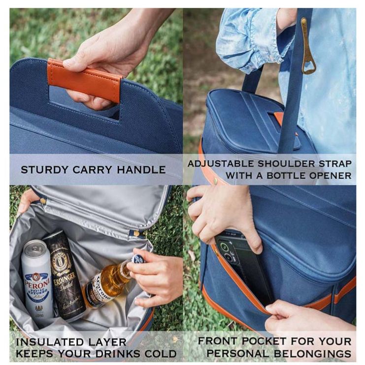 Personalized Groomsman Cooler Bag Men’s Beer Can Cooler Bag Embroidery Cooler Bag with Name Groomsman Bachelor Favors Cooler Bag Men’s Gift Bag