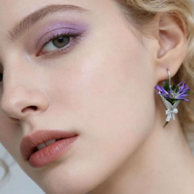 Personalized Floral Design Earrings Refreshing Vibe Unique Gift Choice Fresh Atmosphere Accessories for Her