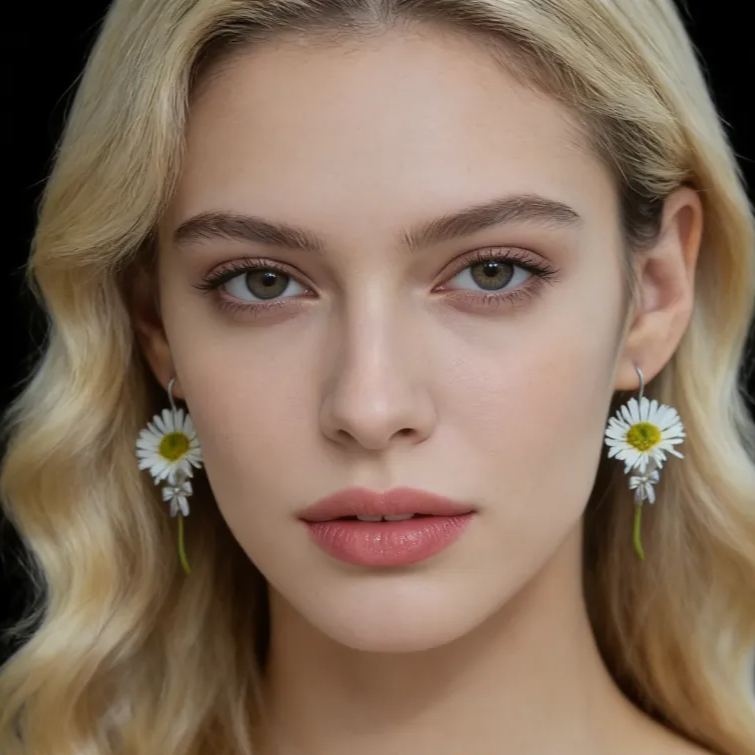 Personalized Floral Design Earrings Refreshing Vibe Unique Gift Choice Fresh Atmosphere Accessories for Her