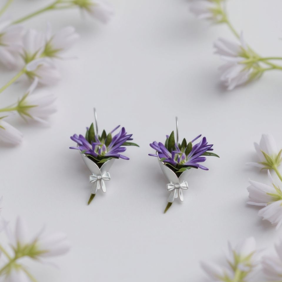 Personalized Floral Design Earrings Refreshing Vibe Unique Gift Choice Fresh Atmosphere Accessories for Her