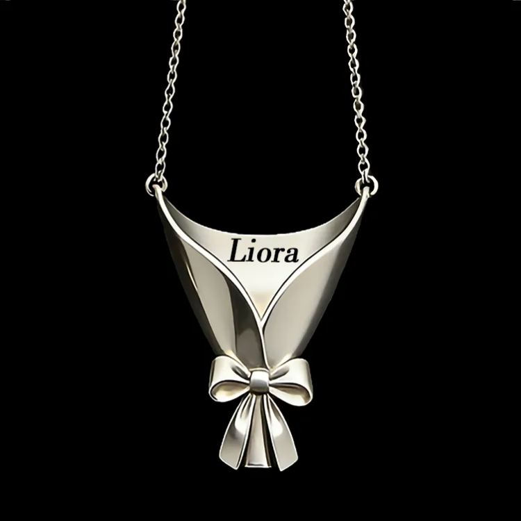 Personalized Customizable Floral Necklace Refreshing Vibe Unique Gift Choice DIY Flower Bouquet Pendant for Her