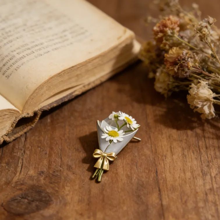 Personalized Customizable Floral Brooch Refreshing Vibe Unique Gift Choice DIY Flower Bouquet Fashion Accessory for Her