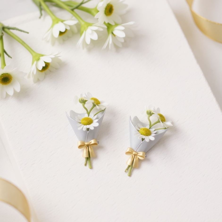 Personalized Customizable Floral Brooch Refreshing Vibe Unique Gift Choice DIY Flower Bouquet Fashion Accessory for Her