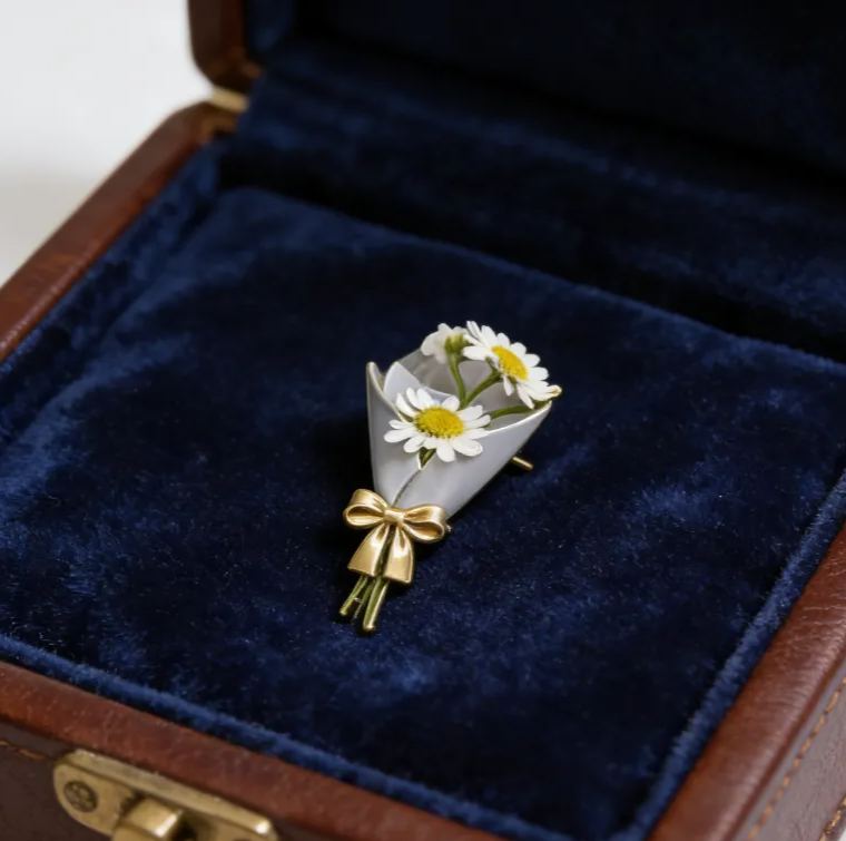 Personalized Customizable Floral Brooch Refreshing Vibe Unique Gift Choice DIY Flower Bouquet Fashion Accessory for Her