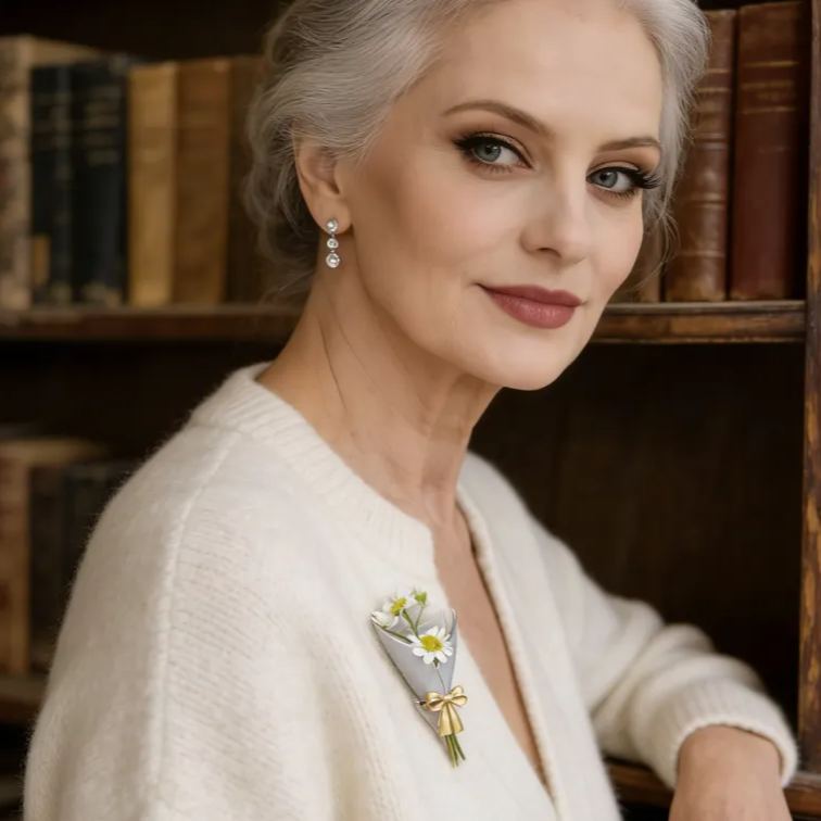 Personalized Customizable Floral Brooch Refreshing Vibe Unique Gift Choice DIY Flower Bouquet Fashion Accessory for Her