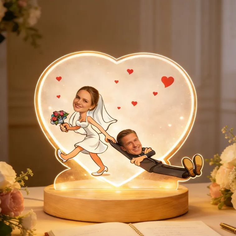 Personalized Just Marry Me Already Quirky Couples Night Light Bedroom Decor Anniversary Gift