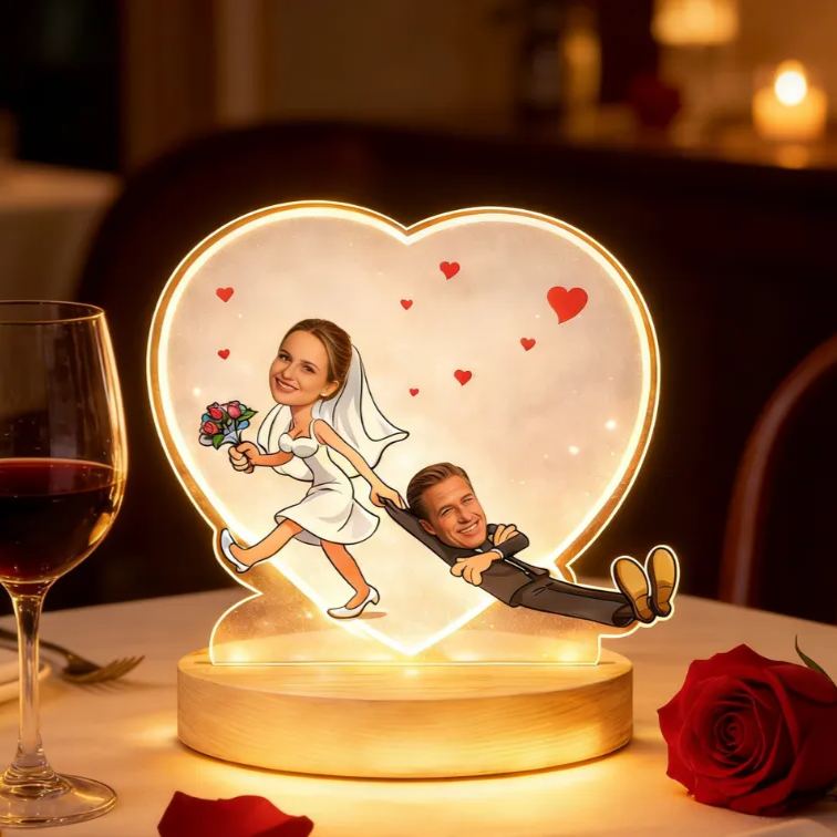 Personalized Just Marry Me Already Quirky Couples Night Light Bedroom Decor Anniversary Gift